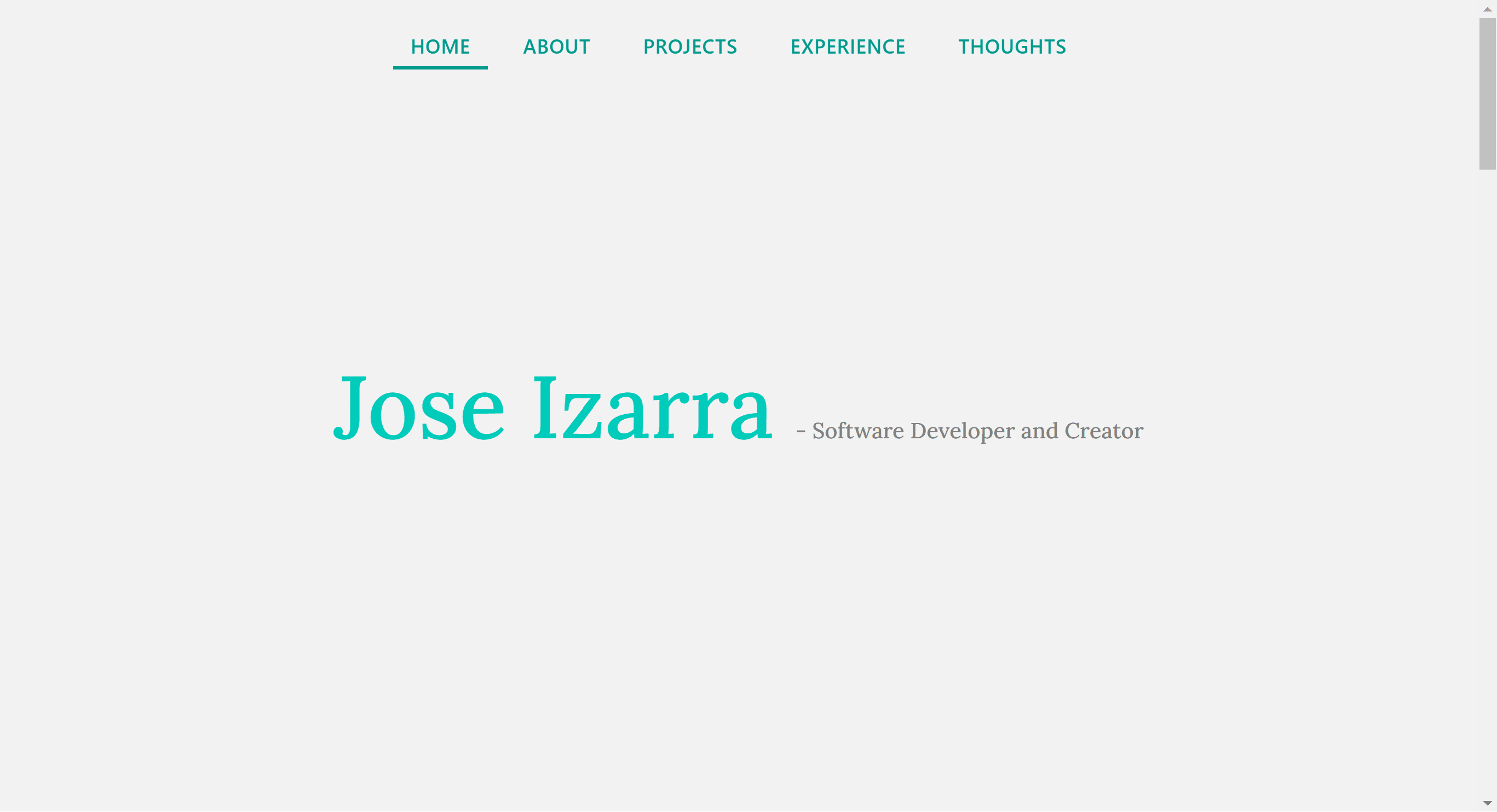 Personal Portfolio Website Preview